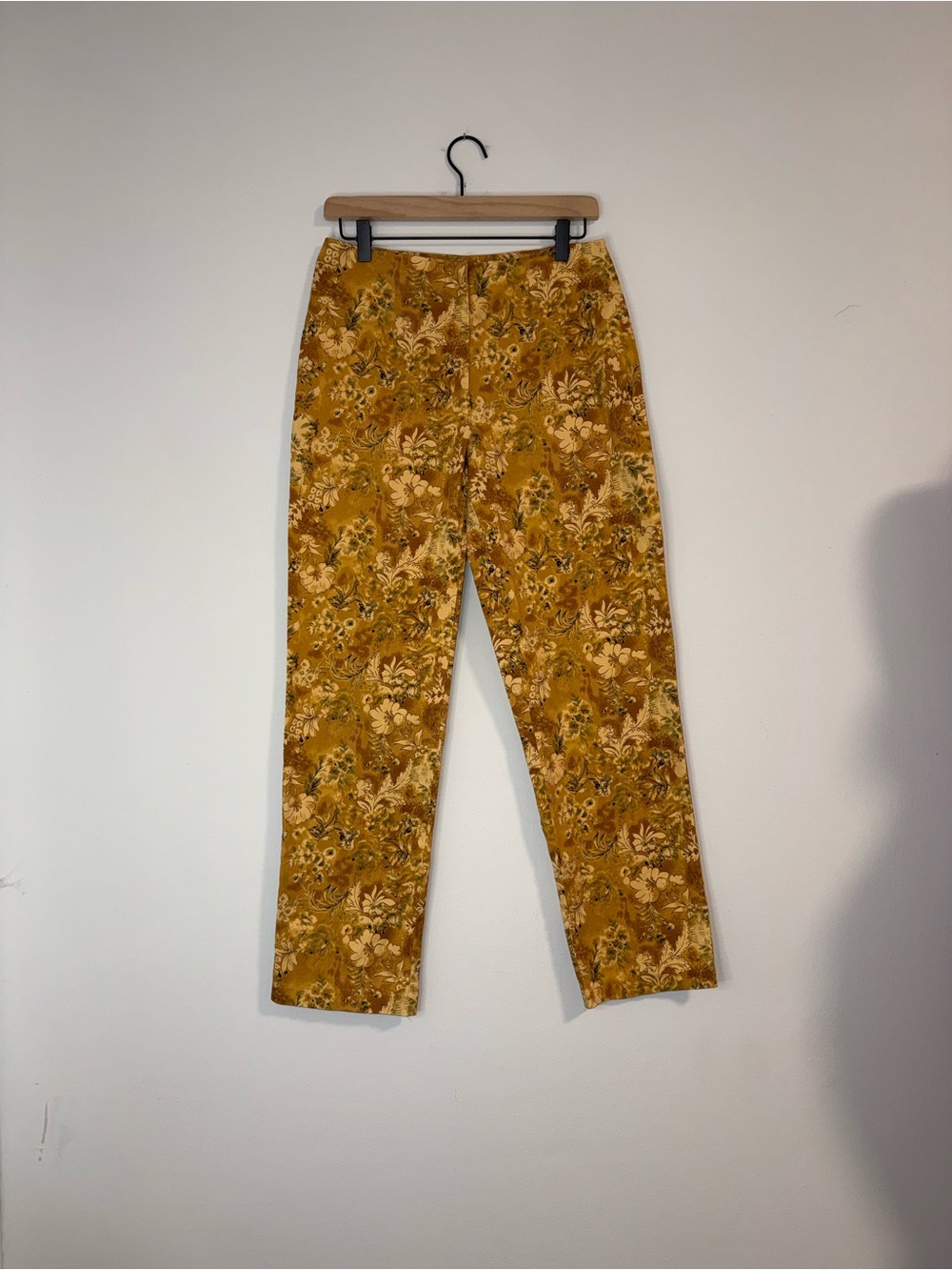 VTG Carolina Blues by Carolina Colours Abstract Floral Print Pants Sz 10